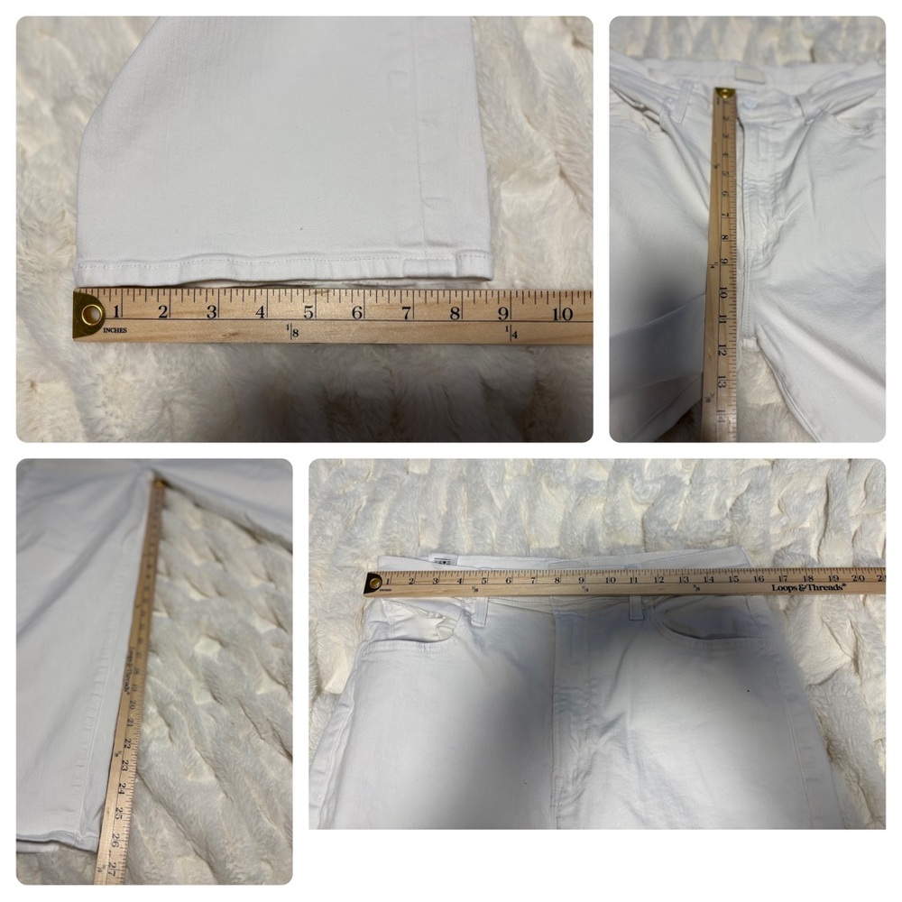 MOTHER The Rambler Zip Ankle Jeans, The Fairest of Them All size 32— White - Picture 3 of 11